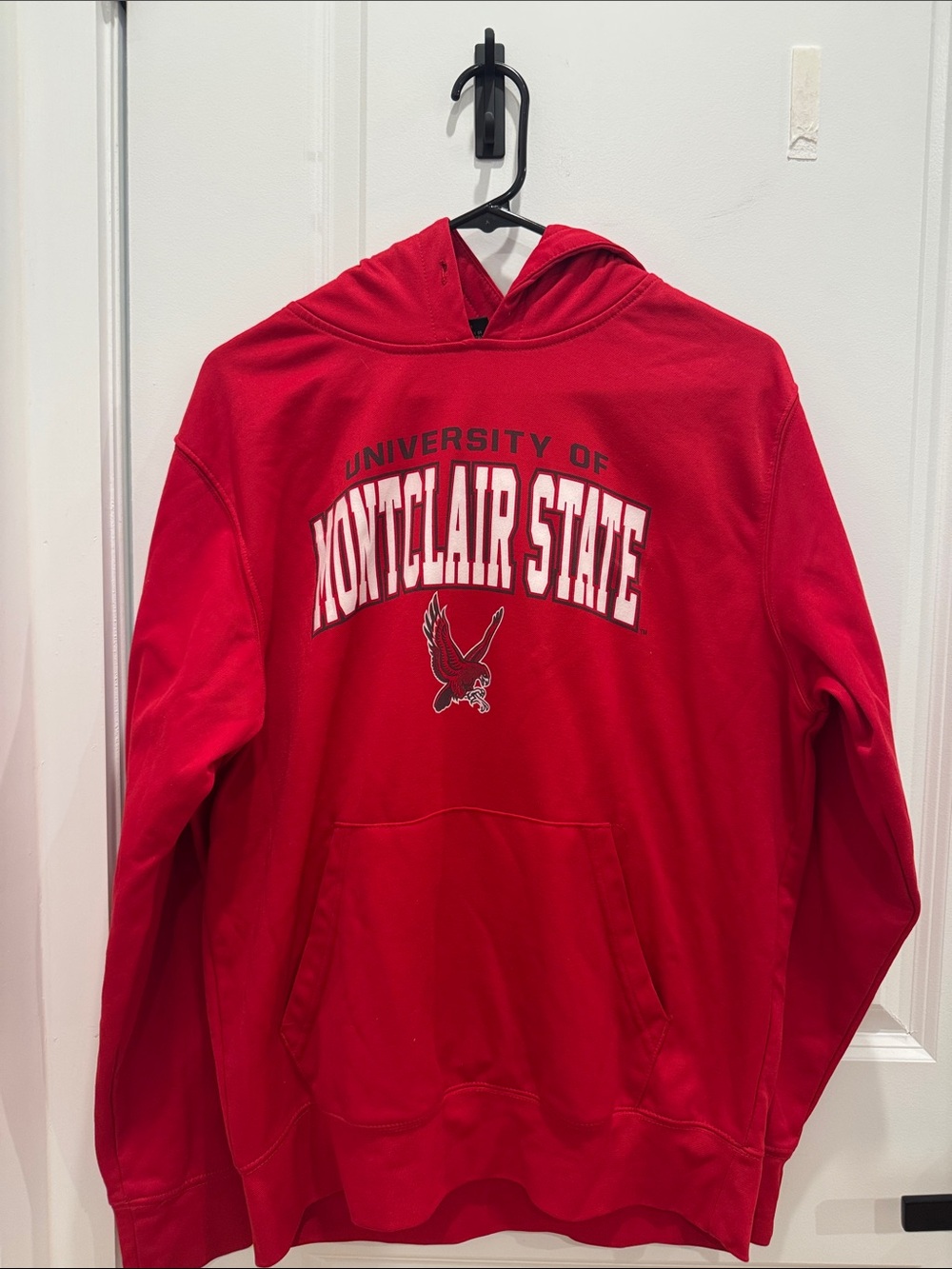 Colosseum Red Pullover Hoodie with Logo Tag